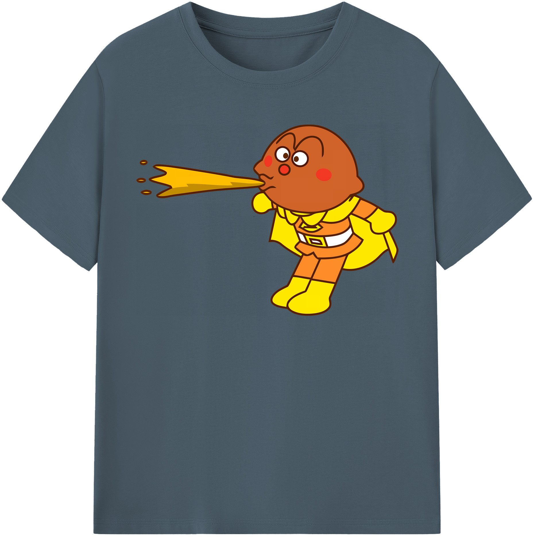 （画像用） アンパンマン Anpanman 綿100％半袖Tシャツ（フロントプリント）